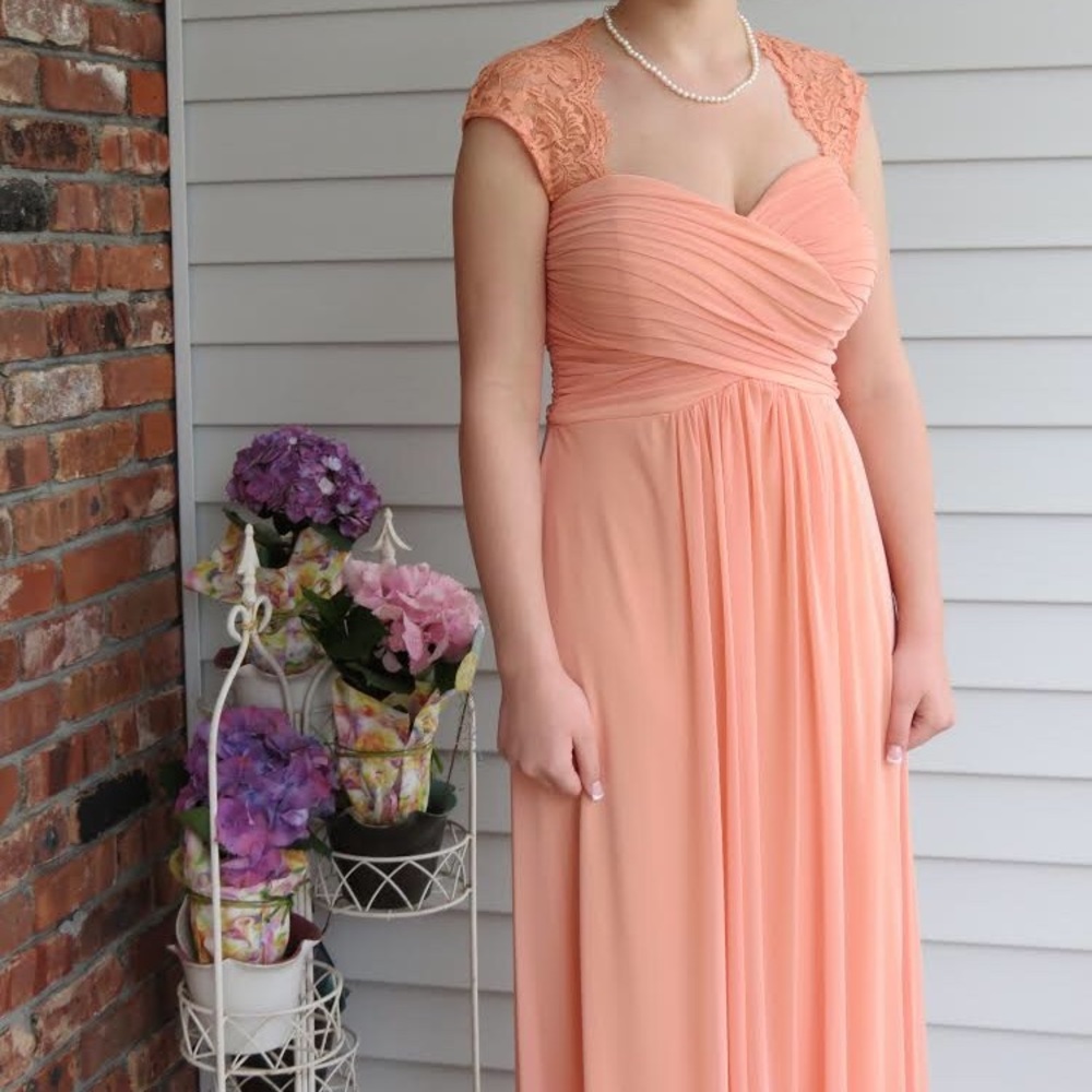 Peach prom dress/evening gown